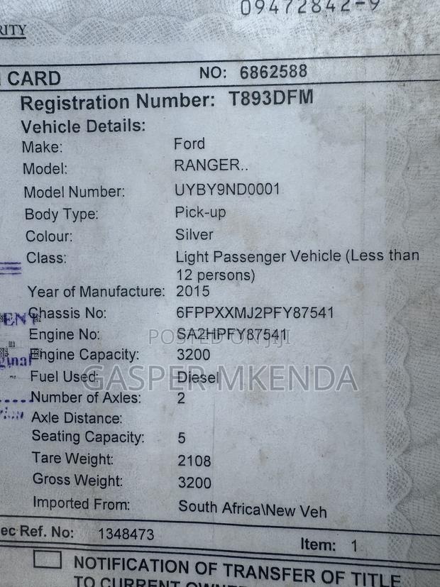 Ford Ranger Wildtrak 2015 Orange