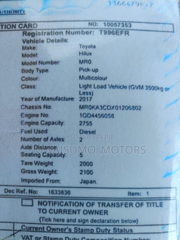 Toyota Hilux 2017 Gray